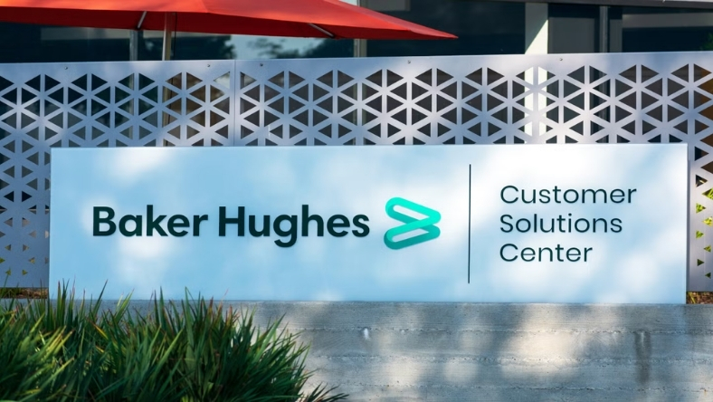Baker Hughes Customer Solutions Center monument sign