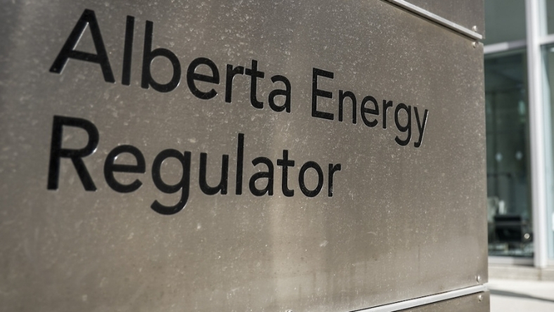 Alberta Energy Regulator signage on building exterior